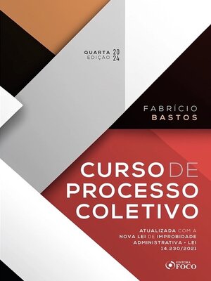 cover image of Curso de Processo Coletivo--4ª Ed--2024